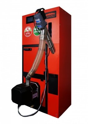 Camino 4 SLIM żeliwny kocioł na pellet z podajnikiem o mocy 12 KW ecoTOUCH 860  TOUCH T4 