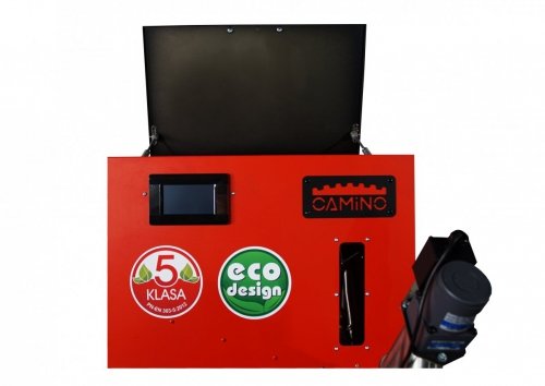 Camino 4 żeliwny kocioł na pellet z podajnikiem o mocy 15 KW ecoTOUCH860 TOUCH T4 EcoDesign SLIM