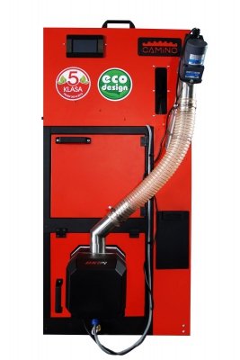 Camino 4 SLIM żeliwny kocioł na pellet z podajnikiem o mocy 10kW ecoTOUCH920 TOUCH T4 Separate