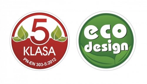 Camino 4 SLIM żeliwny kocioł na pellet z podajnikiem o mocy 12 KW ecoMax 361 simTOUCH ST4 Seperate