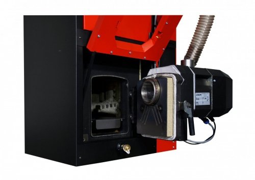 Camino 4 SLIM żeliwny kocioł na pellet z podajnikiem o mocy 17 KW ecoMax 920 simTOUCH ST4 Seperate