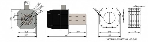 Palnik obrotowy na pellet ecoMax 361 26 KW