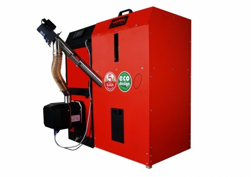Camino 4 żeliwny kocioł na pellet z podajnikiem o mocy 12 KW ecoMax 361 simTOUCH ST4 Seperate 