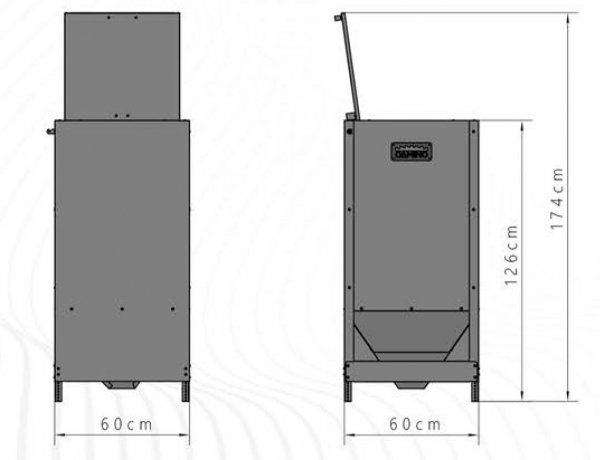Zasobnik na pellet Camino 580L