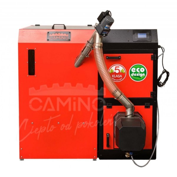 Camino 4 żeliwny kocioł na pellet z podajnikiem o mocy 15 KW ecoMax 361 simTOUCH ST4 Seperate