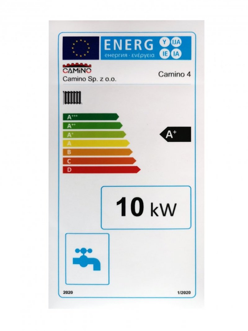 Camino 4 Slim - żeliwny kocioł na pellet z podajnikiem o mocy 10 KW EcoMax 361 simTOUCH ST4 Seperate