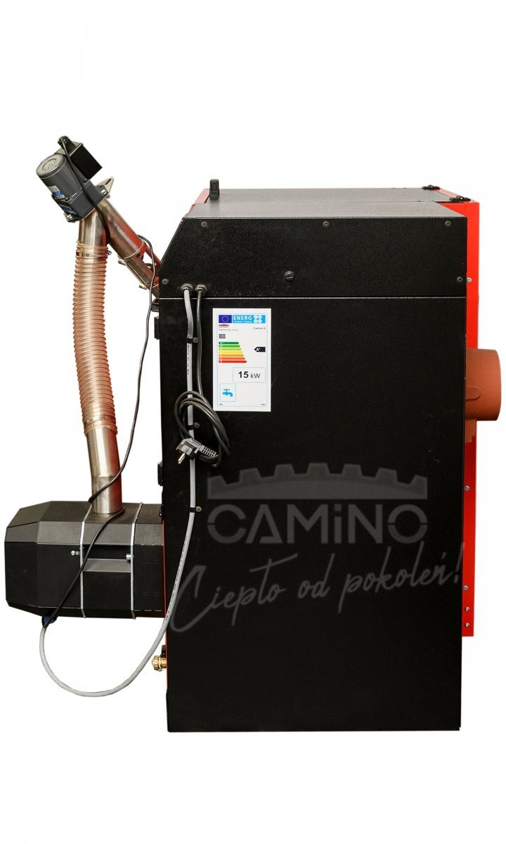 Camino 4 żeliwny kocioł na pellet z podajnikiem o mocy 20 KW EcoMax 860 simTOUCH ST4 Seperate