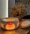 PODGRZEWACZ CERAMICZNY DO DZBANKA podstawka pod czajnik TEALIGHT 