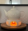 PODGRZEWACZ CERAMICZNY DO DZBANKA podstawka pod czajnik TEALIGHT 