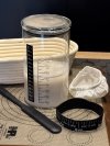 POJEMNIK NA ZAKWAS DO CHLEBA Szklany SŁOIK FERMENTATOR z termometrem 800ml