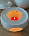 PODGRZEWACZ CERAMICZNY DO DZBANKA podstawka pod czajnik TEALIGHT 