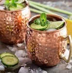 KUBEK stalowy MOSKOW MULE młotkowany kufel do piwa drinków na lody desery