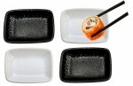 MISECZKI do sosu sojowego sushi spodek na dipy 8cm zestaw 4szt