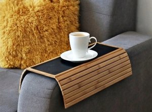 Bambusowa TACA podstawka podłokietnik podkładka na sofę 
