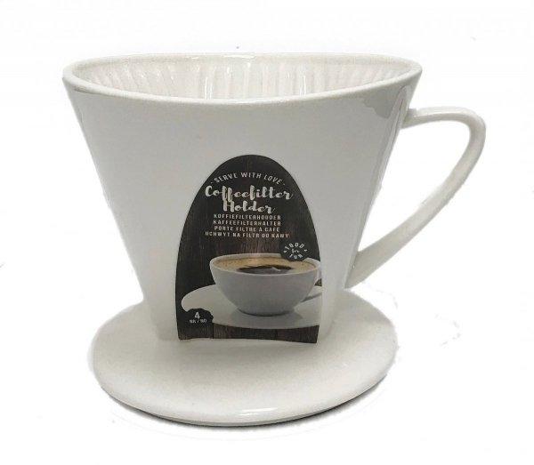 FILTR LEJEK PORCELANOWY DO ZAPARZANIA KAWY DRIPPER