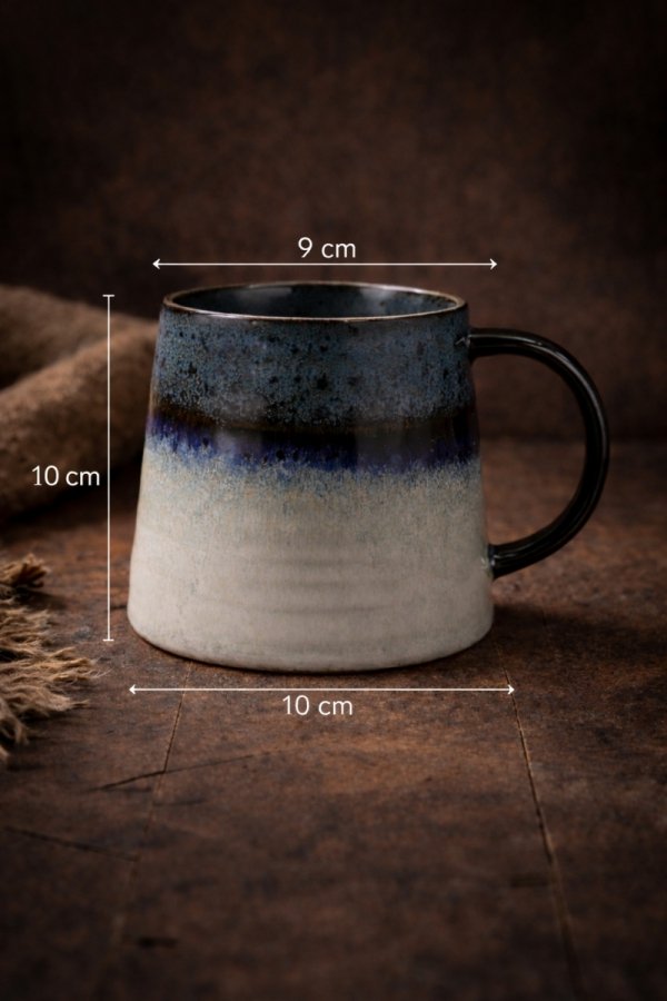 KUBEK CERAMICZNY duży 400ml do kawy herbaty czekolady 