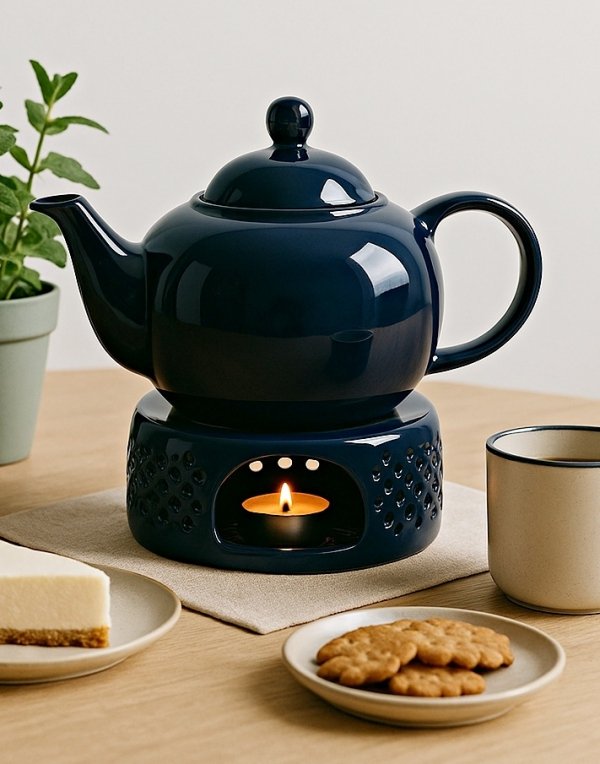 PODGRZEWACZ CERAMICZNY DO DZBANKA podstawka pod czajnik TEALIGHT 