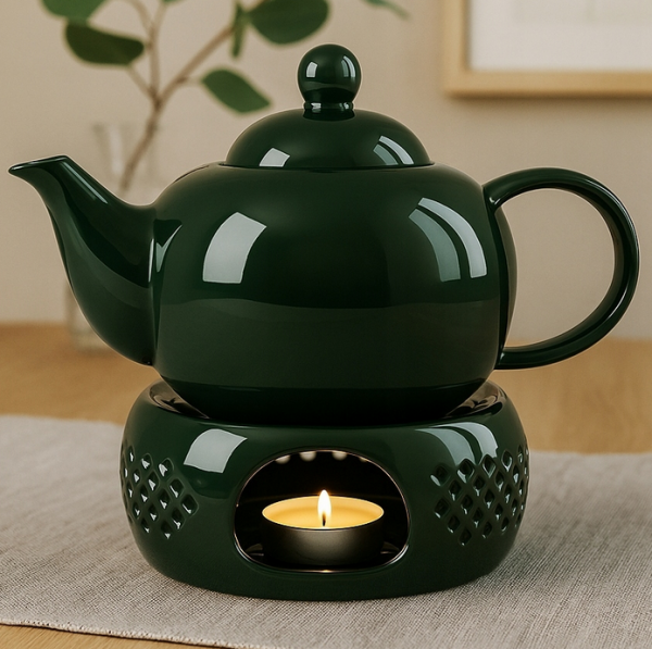 PODGRZEWACZ CERAMICZNY DO DZBANKA podstawka pod czajnik TEALIGHT 