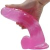 DILDO 8’’ JELLY STUDS RÓŻOWE