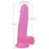 DILDO 8’’ JELLY STUDS RÓŻOWE