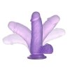 DILDO 6’’ JELLY STUDS FIOLETOWE