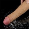 WIBRATOR 8.0'' DUAL LAYERED PLATINUM SILICONE ROTATOR