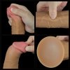 WIBRATOR 8.0'' DUAL LAYERED PLATINUM SILICONE ROTATOR