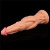 DILDO 9.5'' DUAL LAYERED PLATINUM SILICONE COCK – FLESH