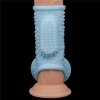 PIERŚCIEŃ VIBRATING DRIP KNIGHTS RING WITH SCROTUM SLEEVE