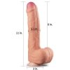 DILDO 11 DUAL LAYER PLATINUM SILICONE COCK