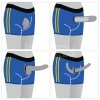 CHIC STRAP-ON SHORTS (36 - 39 CALI W PASIE) NIEBIESKI