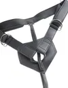King Cock Strap on Harness with 8 Cock Brown