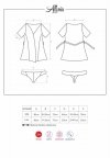 Obsessive peniuar ze stringami Alluria S/M