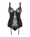 Obsessive gorset czarny z figami Heartina S/M