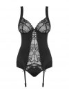 Obsessive gorset czarny z figami Heartina L/XL