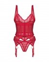 Obsessive komplet bielizny Cupide Desir gorset i stringi S/M
