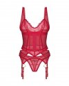 Obsessive komplet bielizny Cupide Desir gorset i stringi L/XL