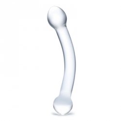 Zakrzywione szklane dildo do stymulacji punktu G Glas Curved G-Spot Stimulator Glass Dildo