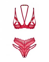 Obsessive koronkowy komplet bielizny Cupide Desir L/XL