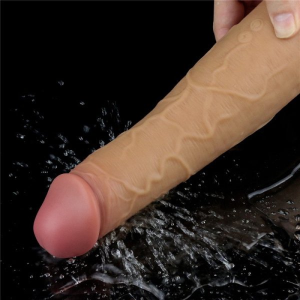 WIBRATOR 8.0&#039;&#039; DUAL LAYERED PLATINUM SILICONE ROTATOR