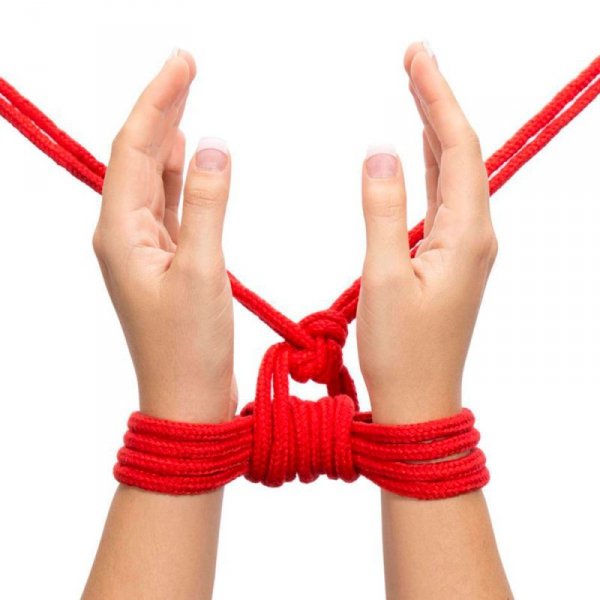 LINA FETISH BONDAGE ROPE 10M CZERWONA