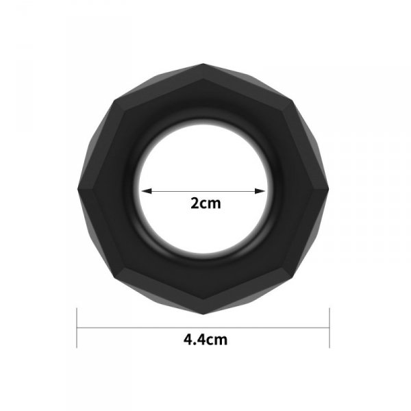 PIERŚCIEŃ POWER PLUS COCKRING CZARNY