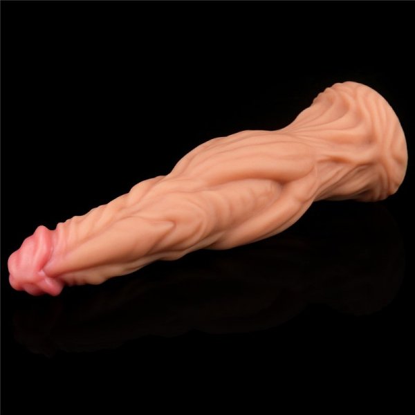 DILDO 9.5&#039;&#039; DUAL LAYERED PLATINUM SILICONE COCK – FLESH
