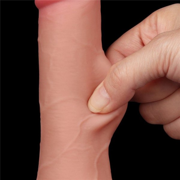 DILDO 7.5&#039;&#039; SLIDING SKIN DUAL LAYER DONG FLESH