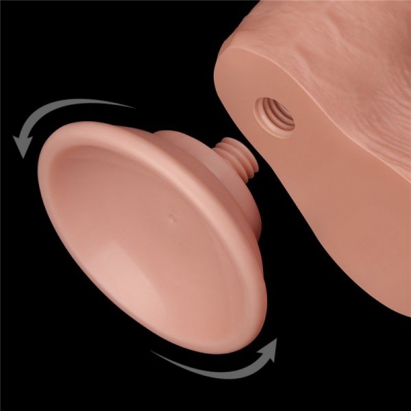 DILDO 7.5&#039;&#039; SLIDING SKIN DUAL LAYER DONG FLESH