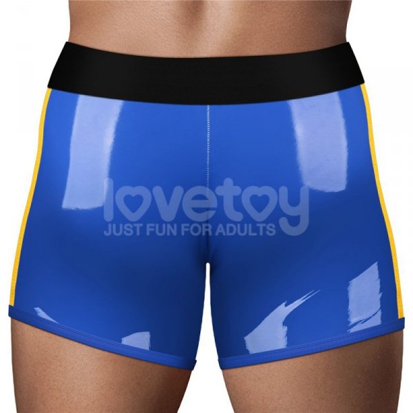 CHIC STRAP-ON SHORTS (28 - 31 CALI W PASIE) NIEBIESKI