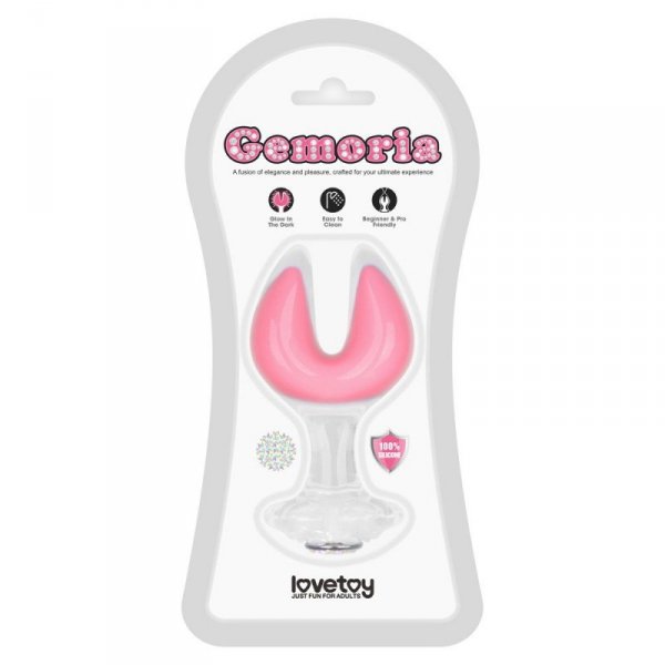 KOREK ANALNY GEMORIA SILICONE BUTT PLUG (GLOW-IN-THE-DARK)