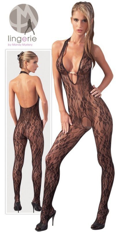 KOMBINEZON CATSUIT WITH PEARLS L/XL