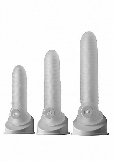 Stymulująca przedłużka na penisa Perfect Fit Fat Boy Micro Ribbed Sheath Clear 5,5&#039;