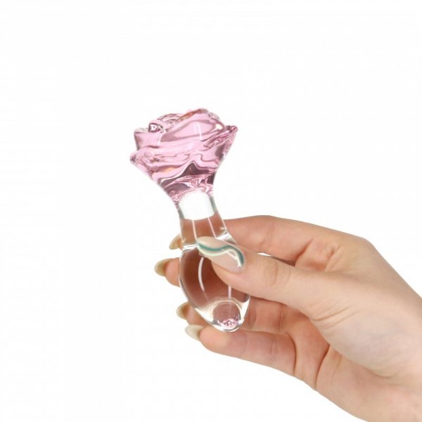 Pillow Talk Rosy Luxurious Glass Anal Plug